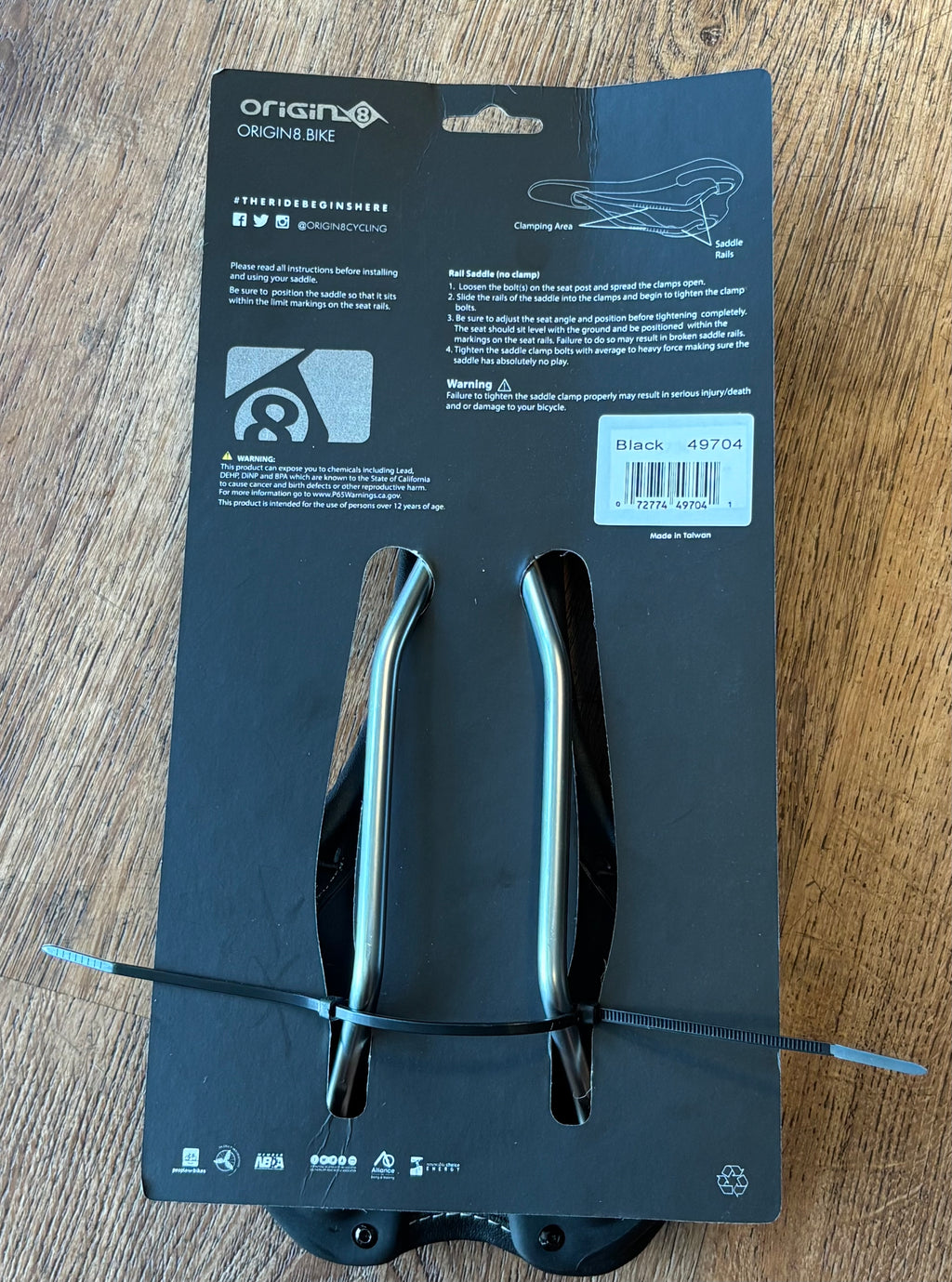 Origin8 Pro Uno Saddle 10.75 inch x 5 inch Black