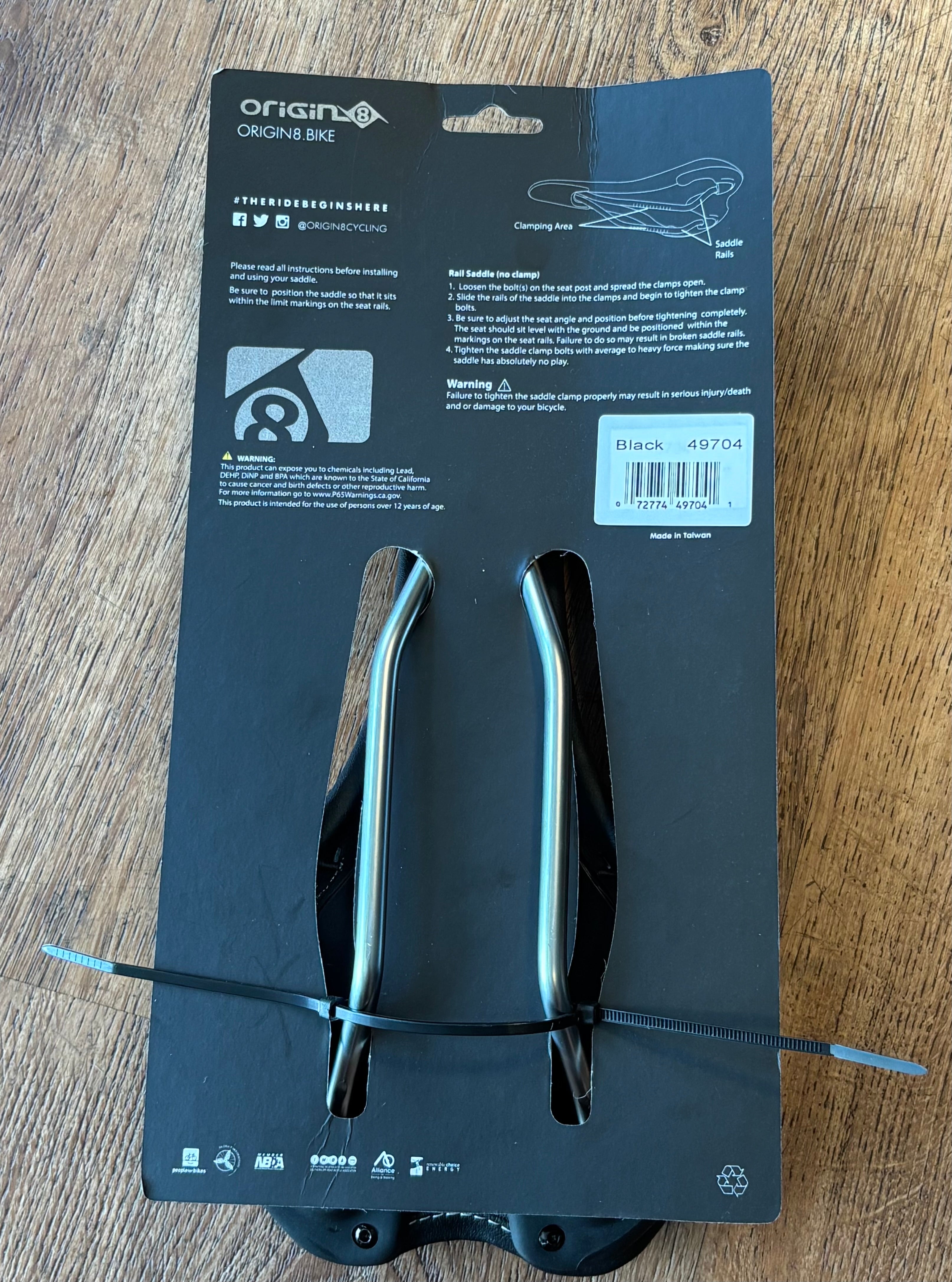 Origin8 Pro Uno Saddle 10.75 inch x 5 inch Black