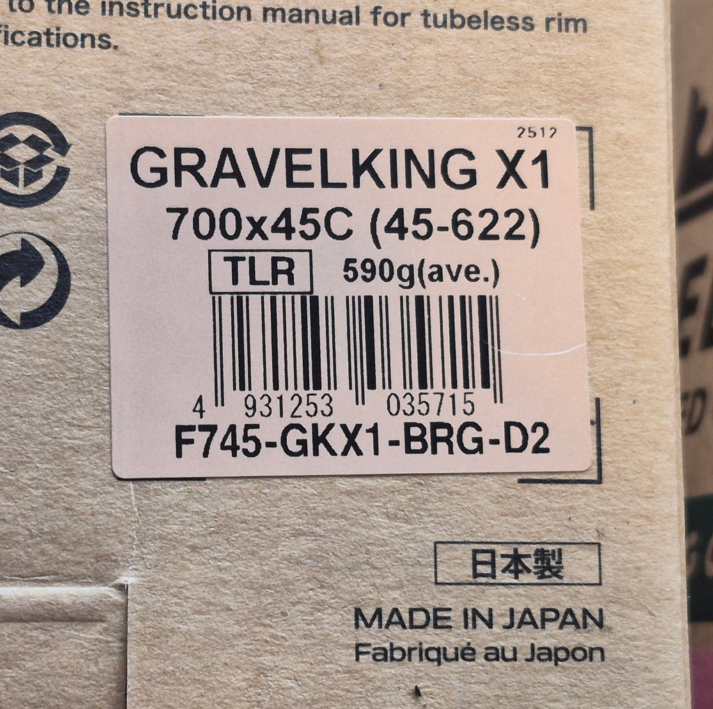 New pair of Panaracer Gravel king X1 700x45 tires green