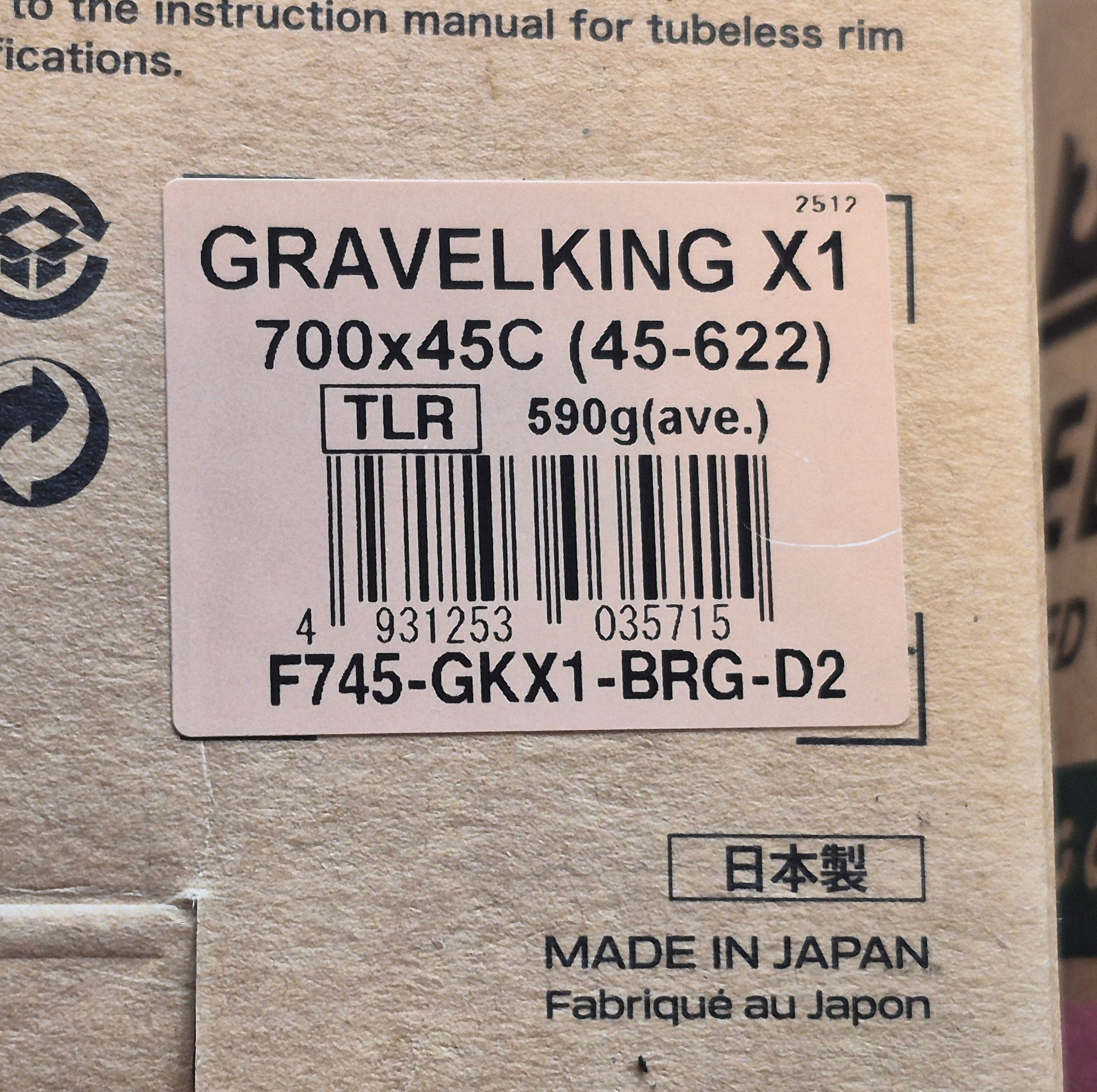 New pair of Panaracer Gravel king X1 700x45 tires green