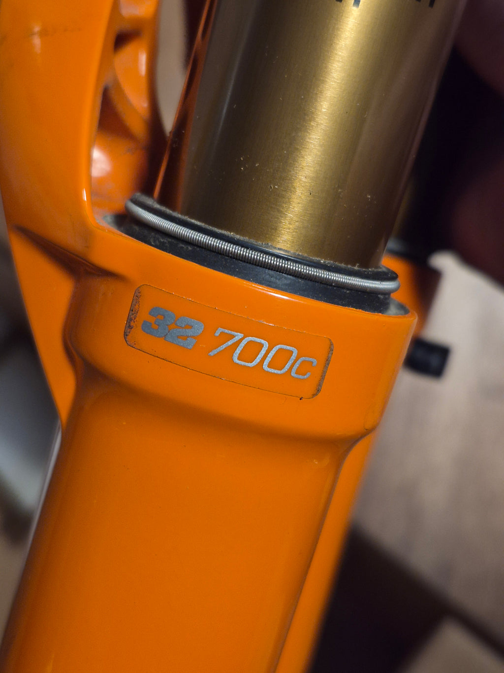 Fox 32 Factory TC Suspension Fork Shiny Orange 45mm Offset Kabolt  (700c) 40mm