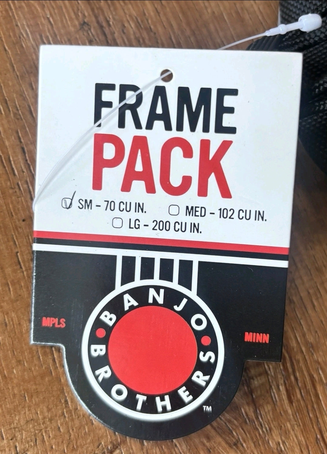Banjo Brothers Frame Pack - Black - Small 70 Cubic Inches