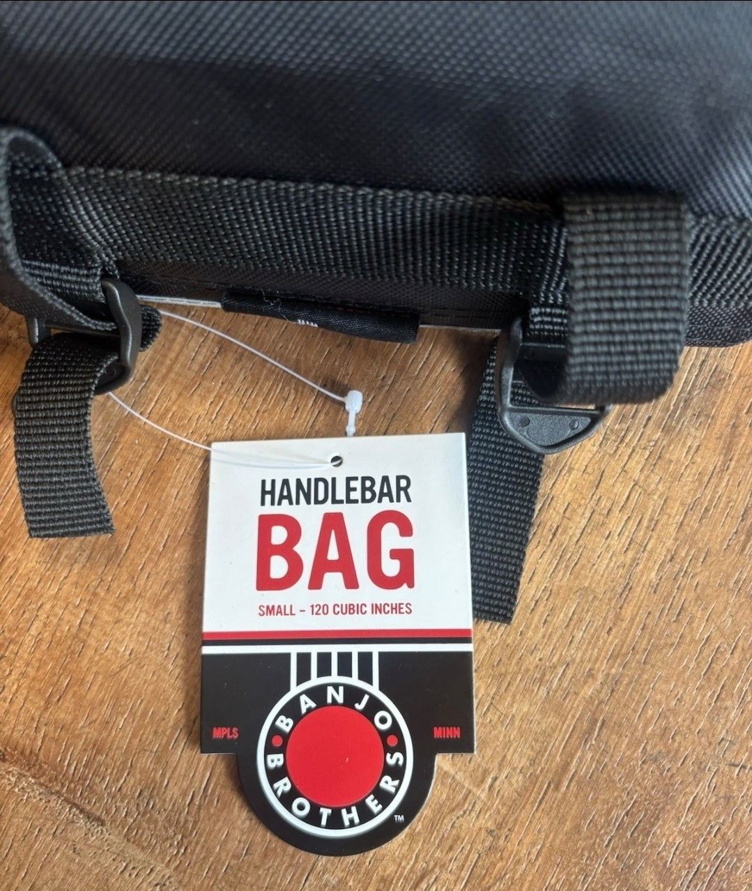 Banjo Brothers Handlebar Bag: SM: Black 120 Cubic Inches