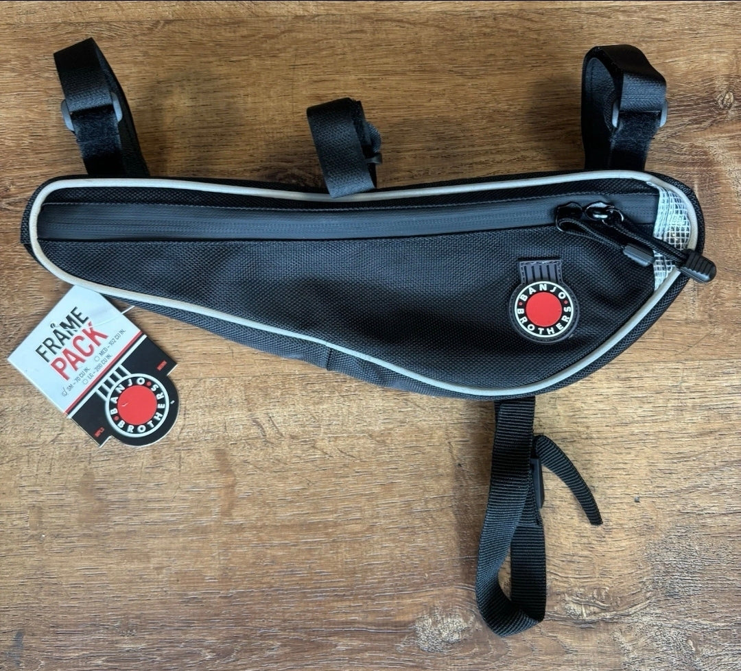 Banjo Brothers Frame Pack - Black - Small 70 Cubic Inches