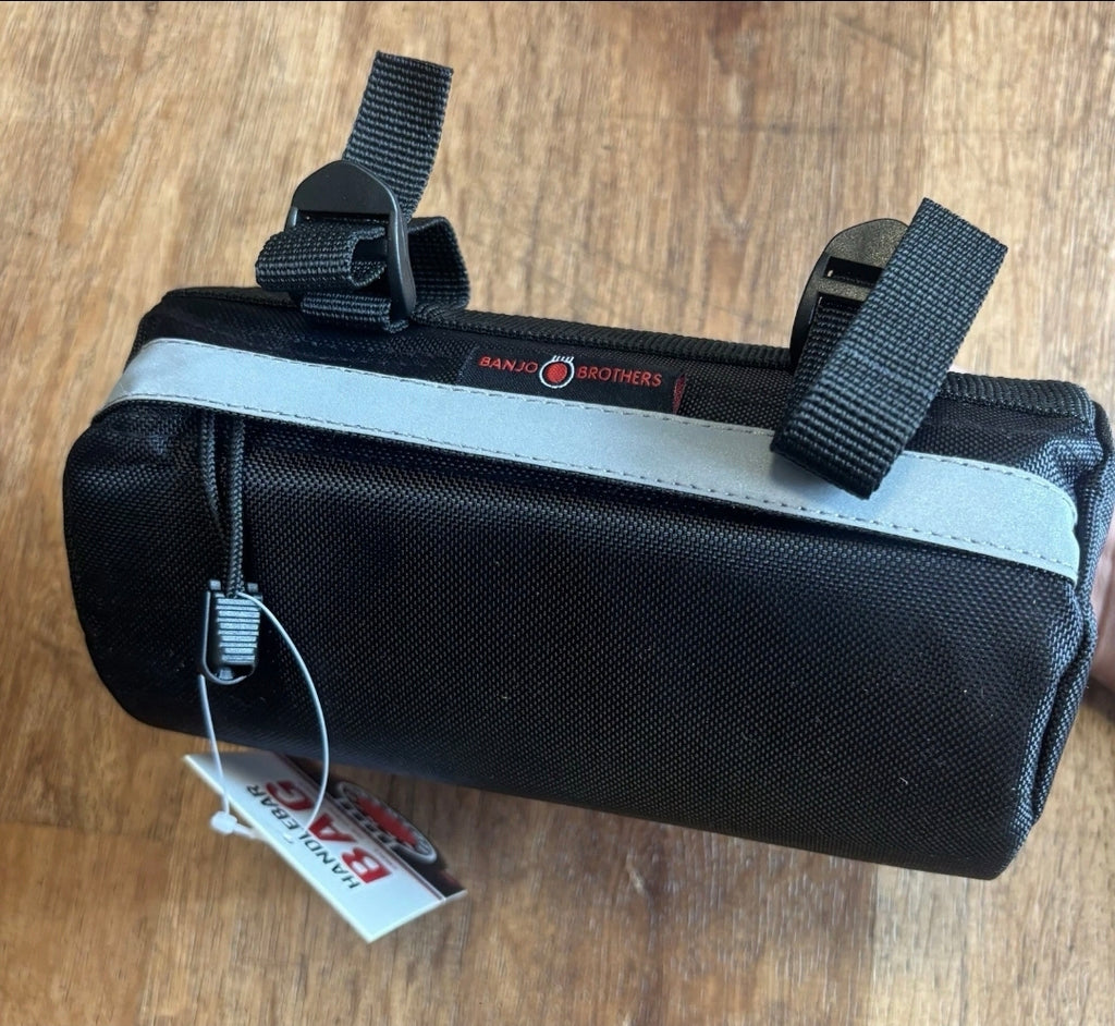 Banjo Brothers Handlebar Bag: SM: Black 120 Cubic Inches