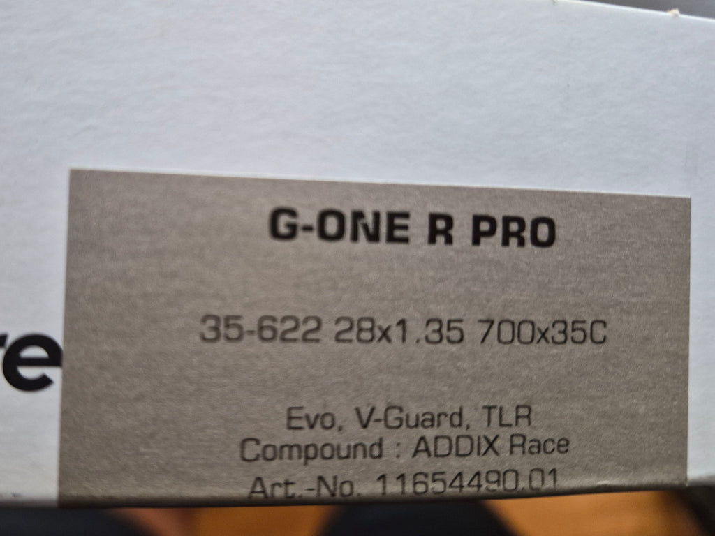 New Schwalbe G One R Pro 700x35 tires pair
