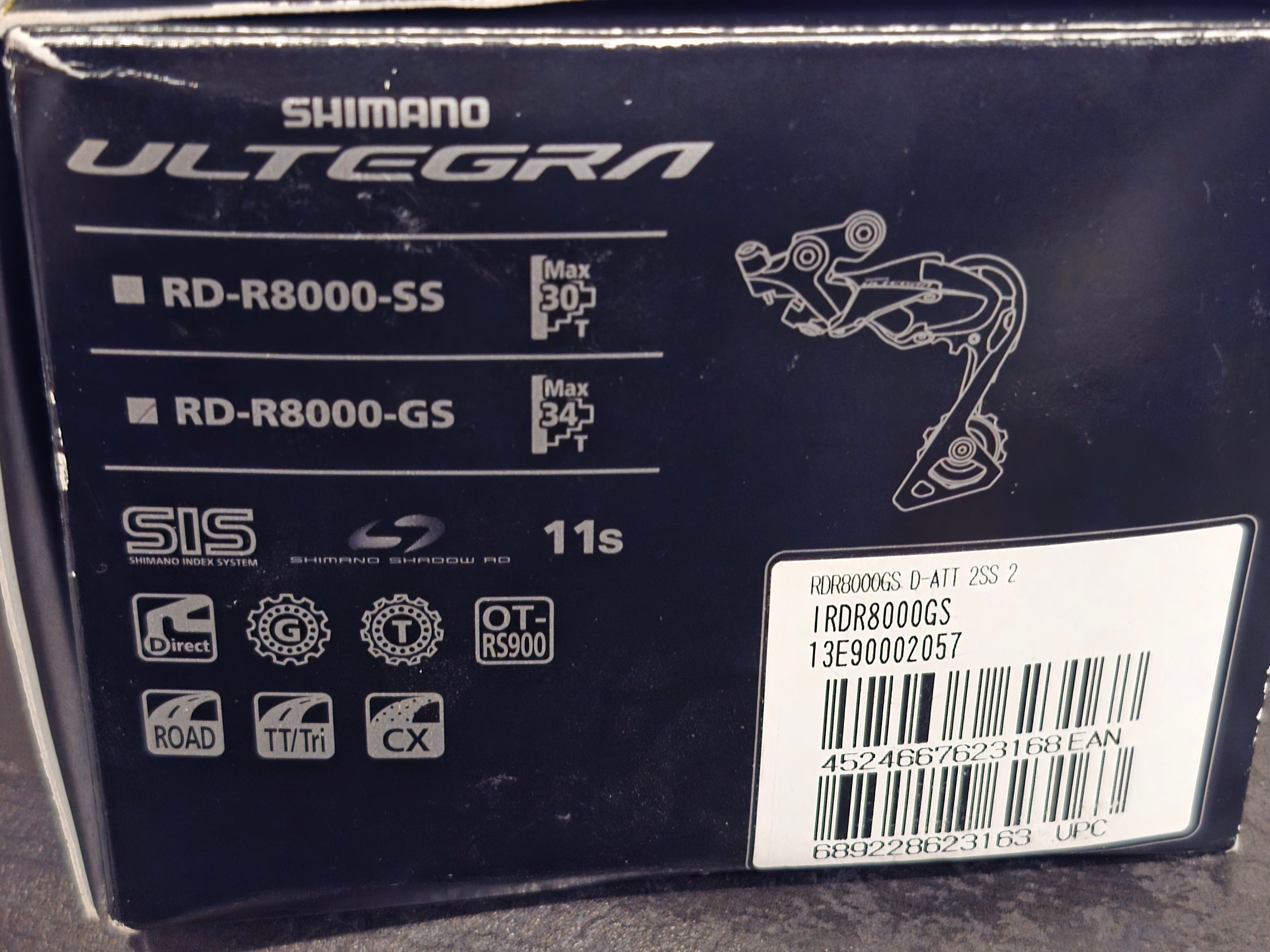 New Shimano Ultegra GS rear derailleur 11 speed