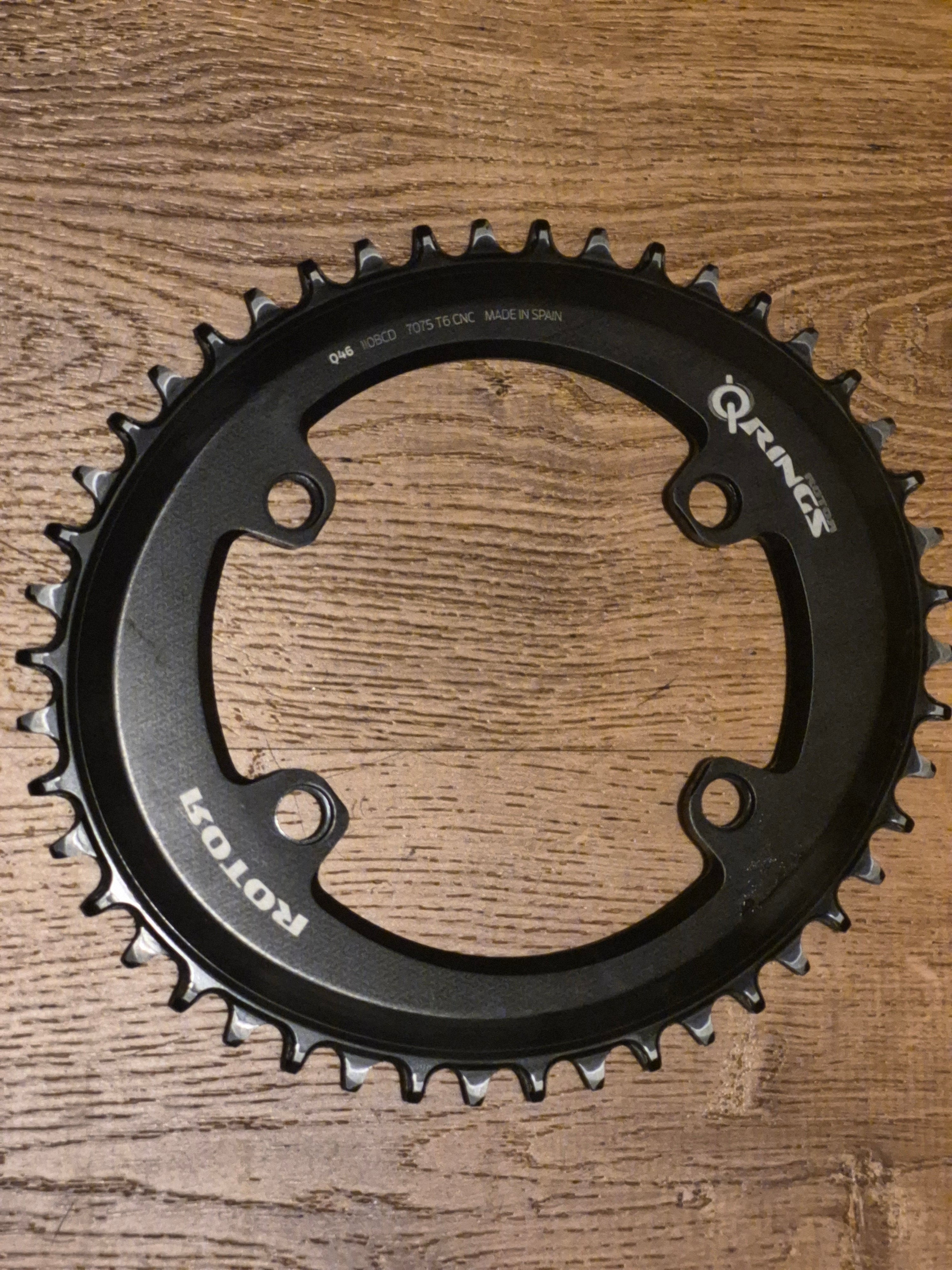Used Rotor chainring oval 46t 4x110 bcd