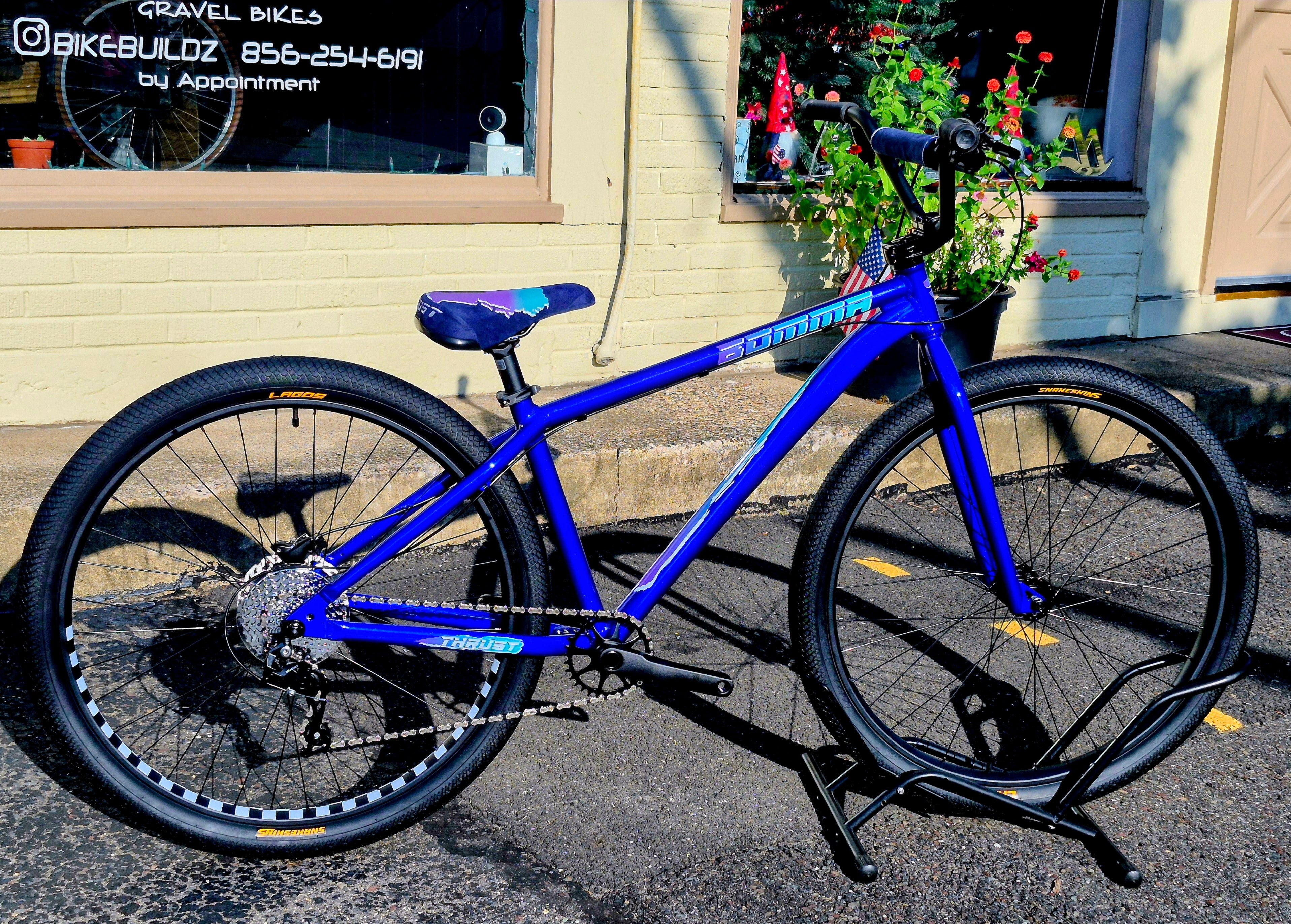 New Mafia Thrust big BMX WHEELIE bike Blue 29 geared